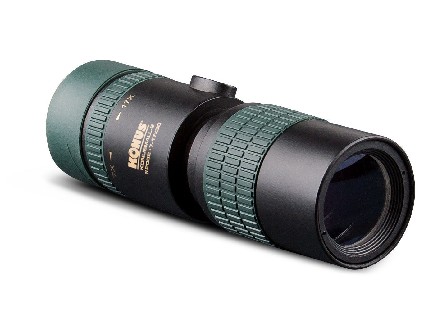 Konus KonuSmall-2 7-17x30 Monocular, Black/Green, 2062