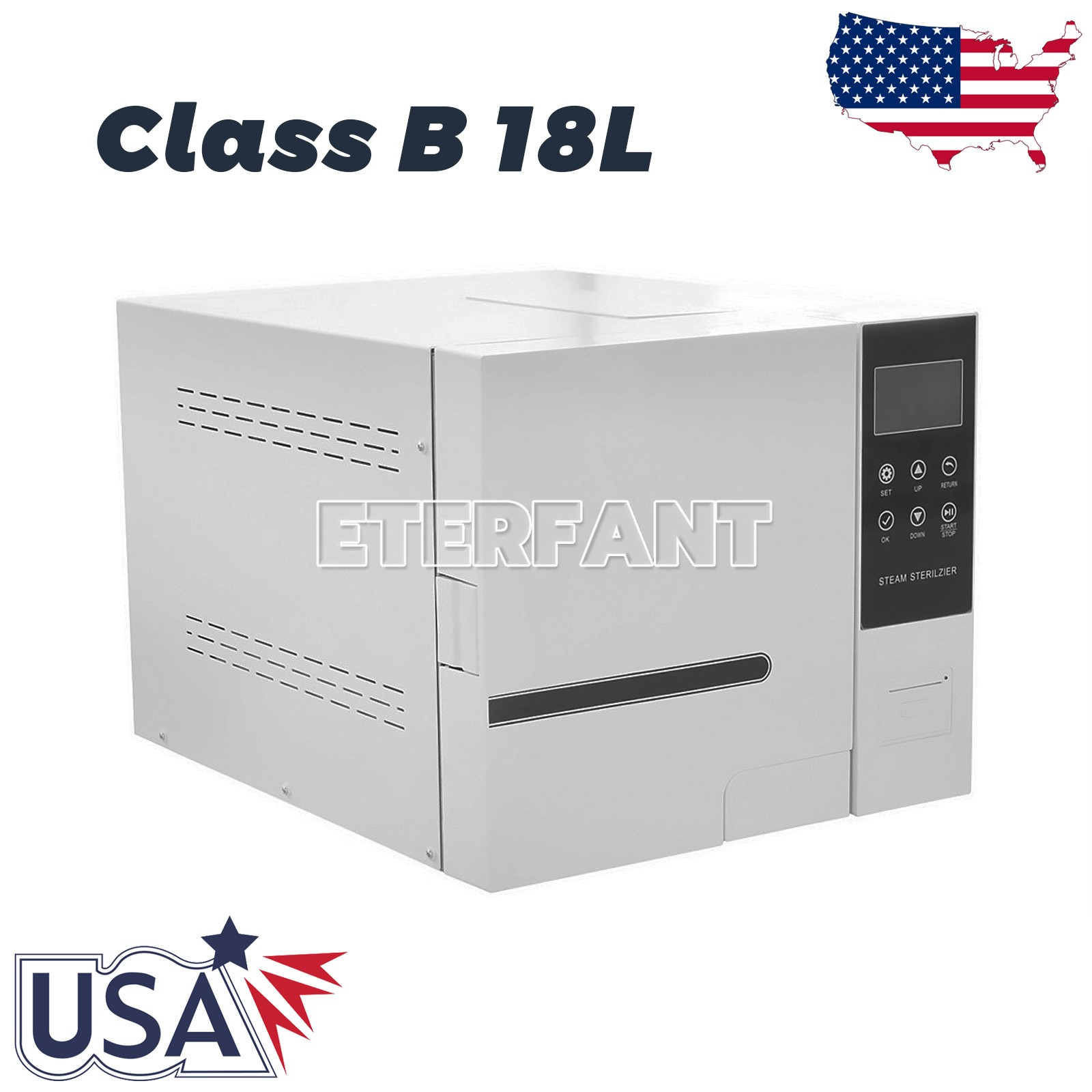 18L ClassN/B Dental Medical Autoclave Steam Sterilizer with Drying Function