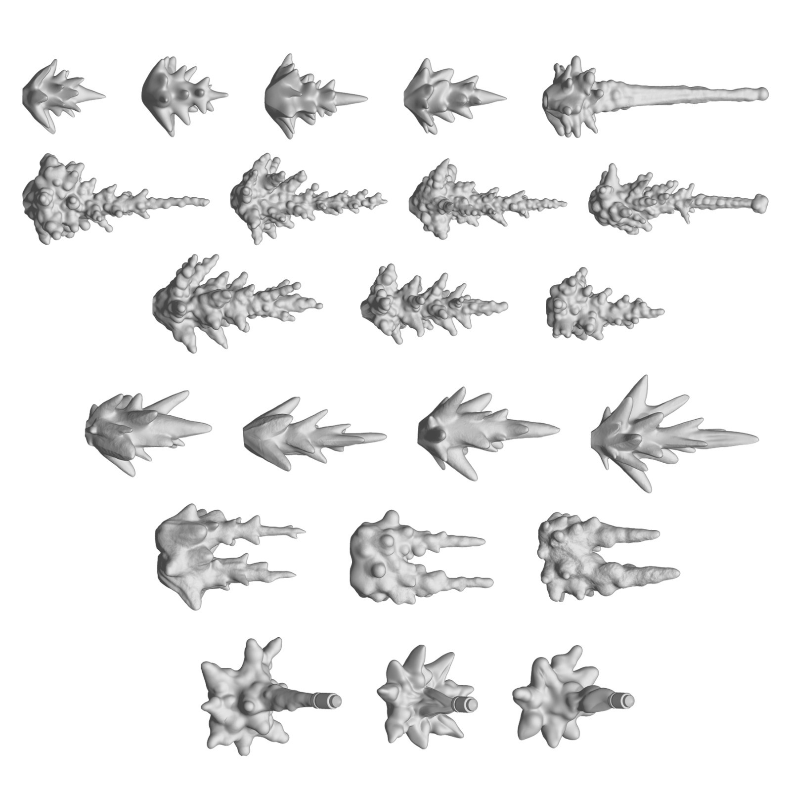 3D printed set - Gunfire Effect - Cartridges Military Wargames battle