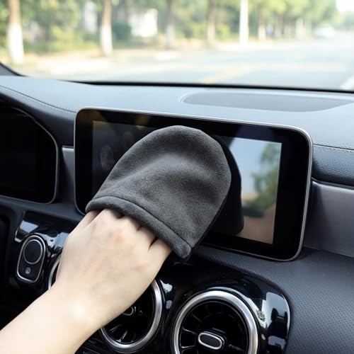 Triangle Car Screen Cleaner - Microfiber Auto Dashboard Wipe Pad - 1 PCS