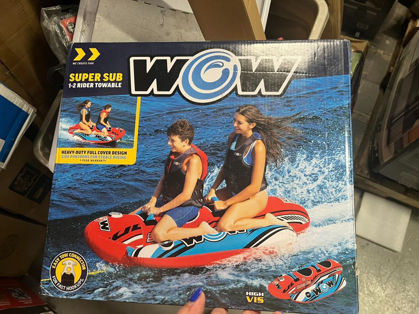 BRAND NEW - WOW Sports Super Sub 1-2 Person Towable