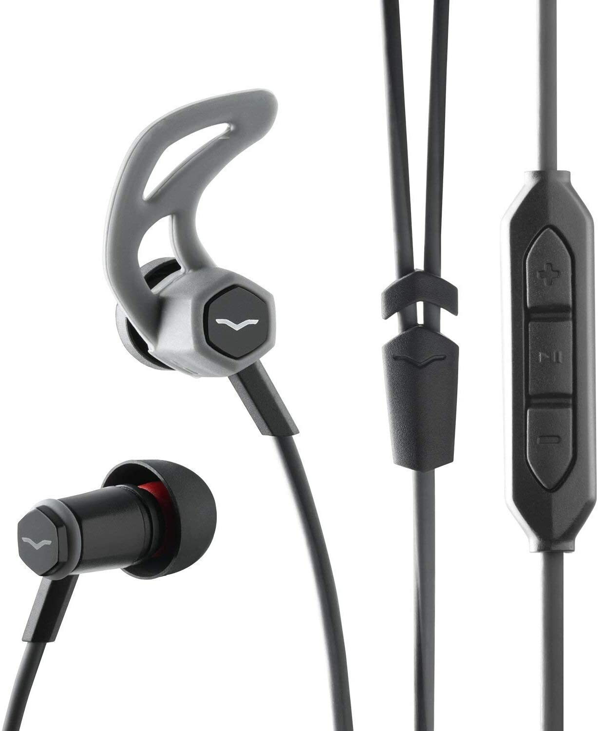 V-MODA FRZ-I-Black Forza In-Ear Hybrid Sport Headphones w/In-Built Microphone
