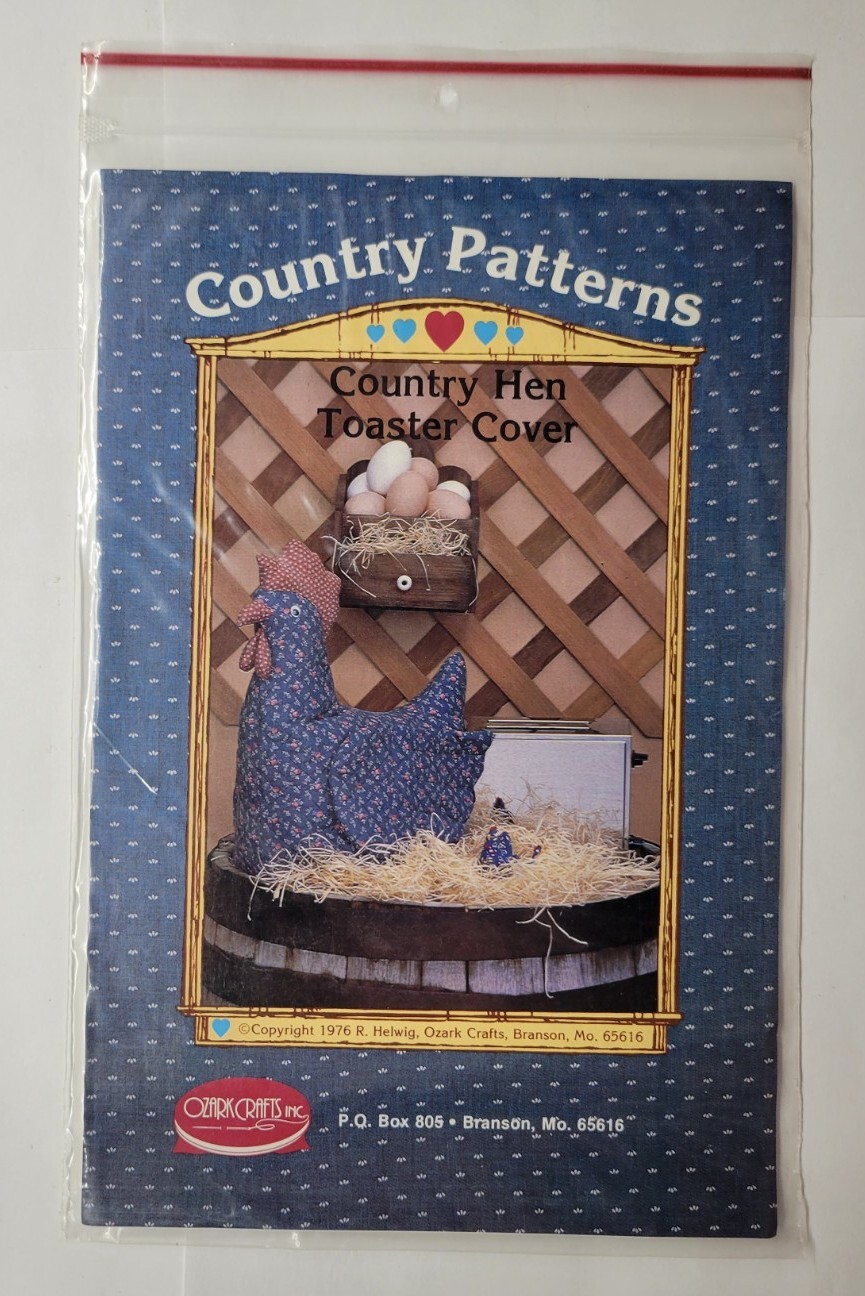 Country Hen Toaster Cover Ozark Crafts Country Patterns Pattern #402