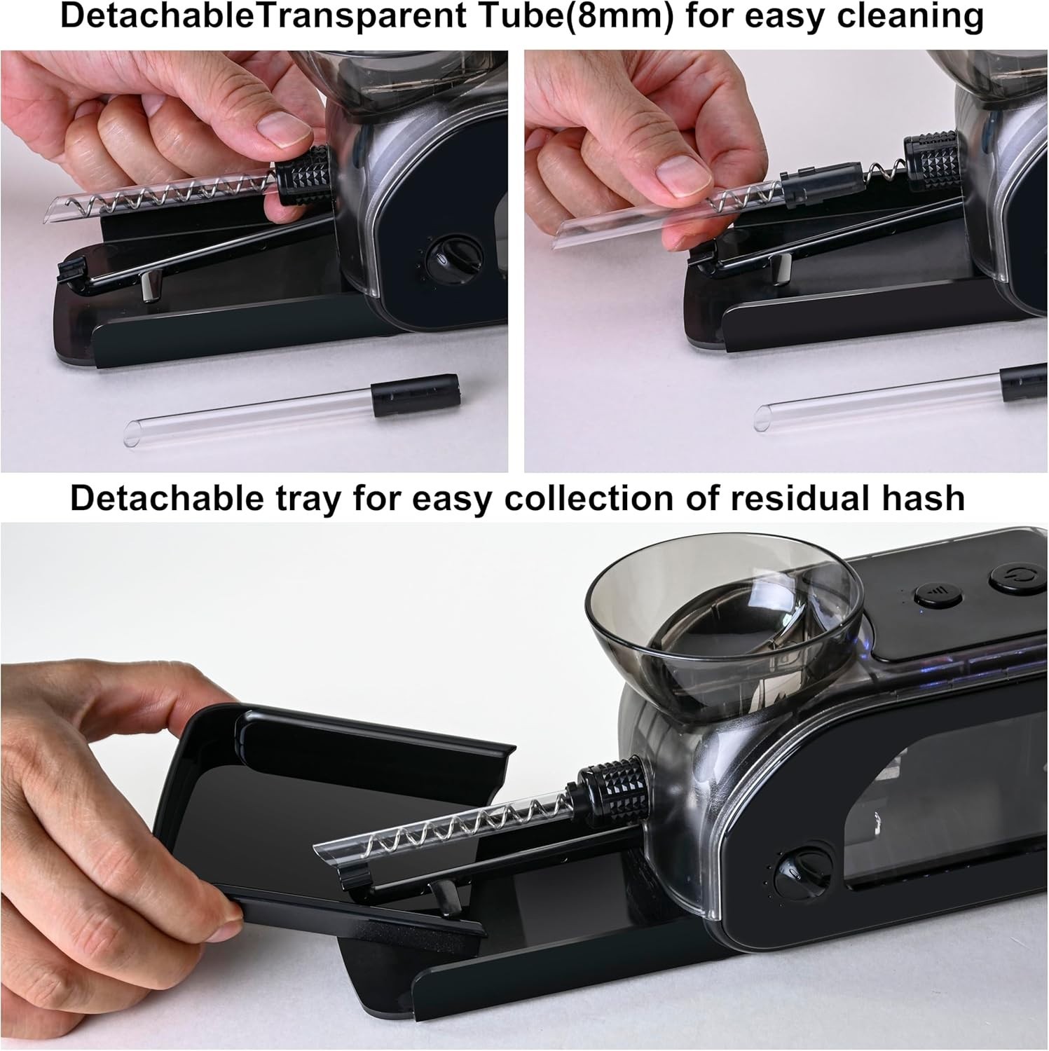 Electric Cone Rolling Machine Set with Grinder & LED Light