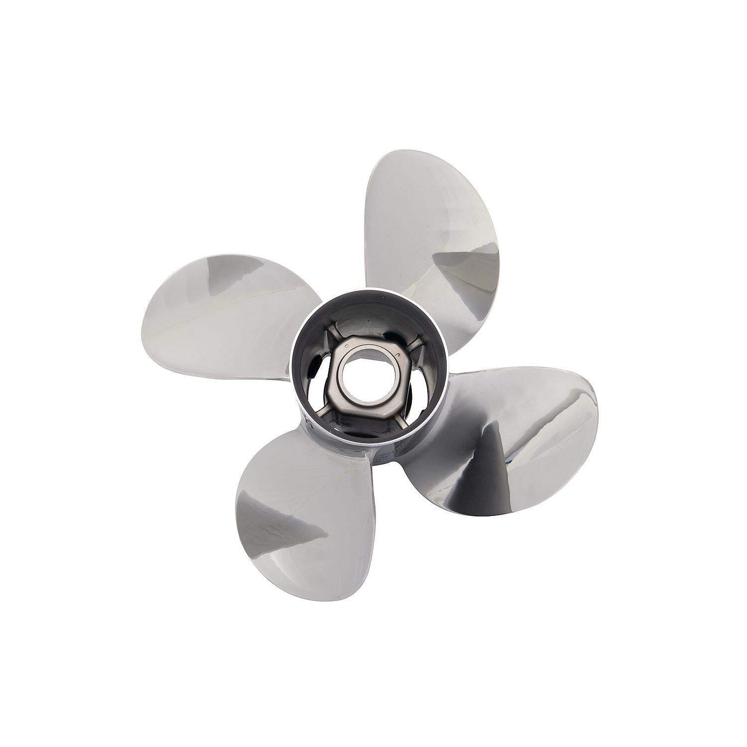 Mercury 8M0151360 Spitfire X7 4-Blade Stainless Steel Propeller, 14" Dia. X 13"