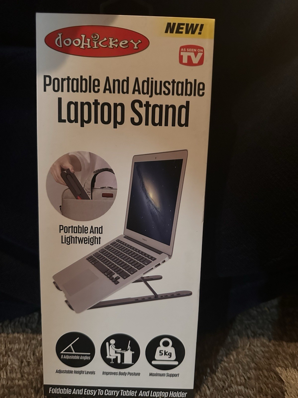 Doohickey  As Seen On TV Portable And Adjustable Laptop Stand NEW
