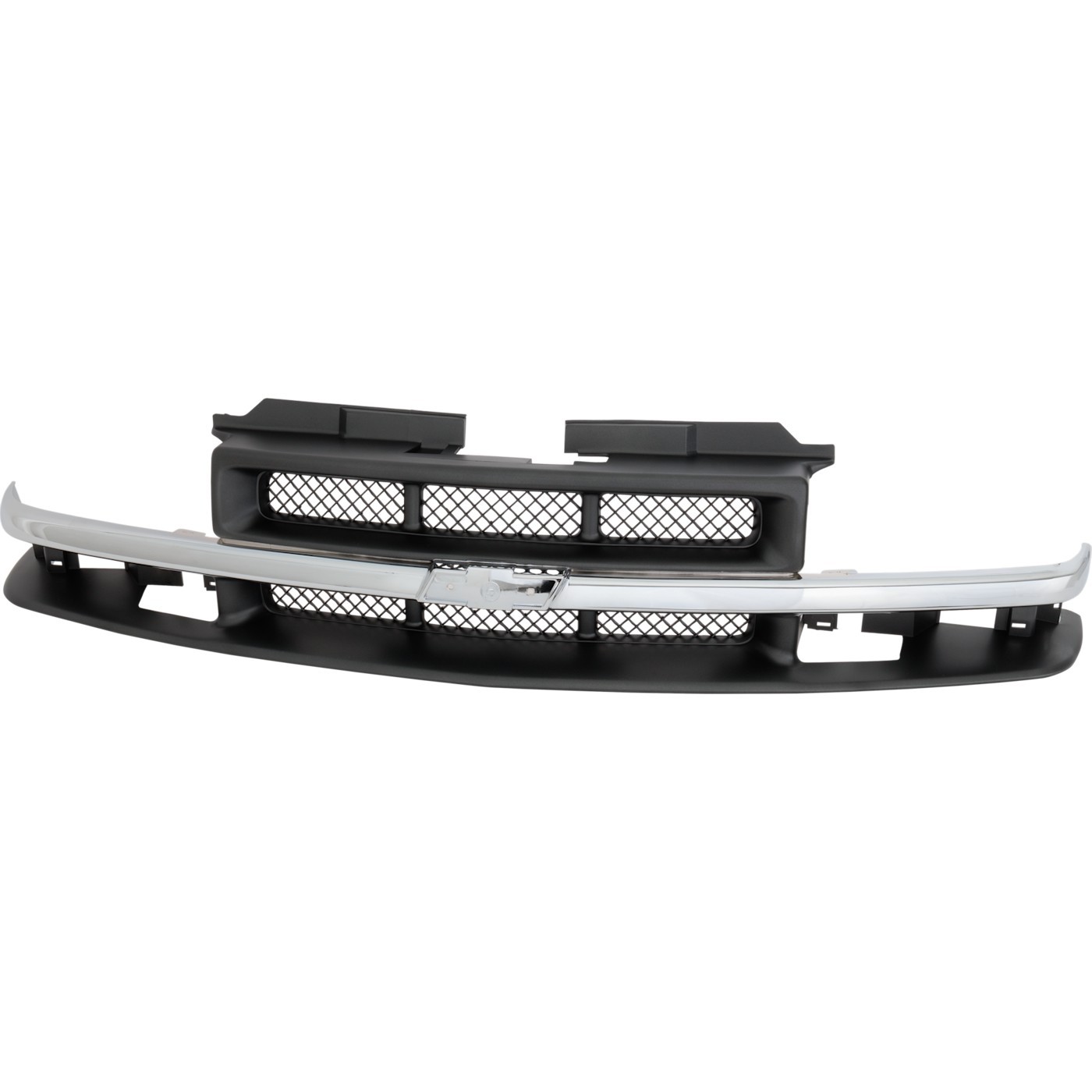 Grille Assembly For 98-04 Chevy S10 98-05 Blazer Paintable Shell and mesh Insert