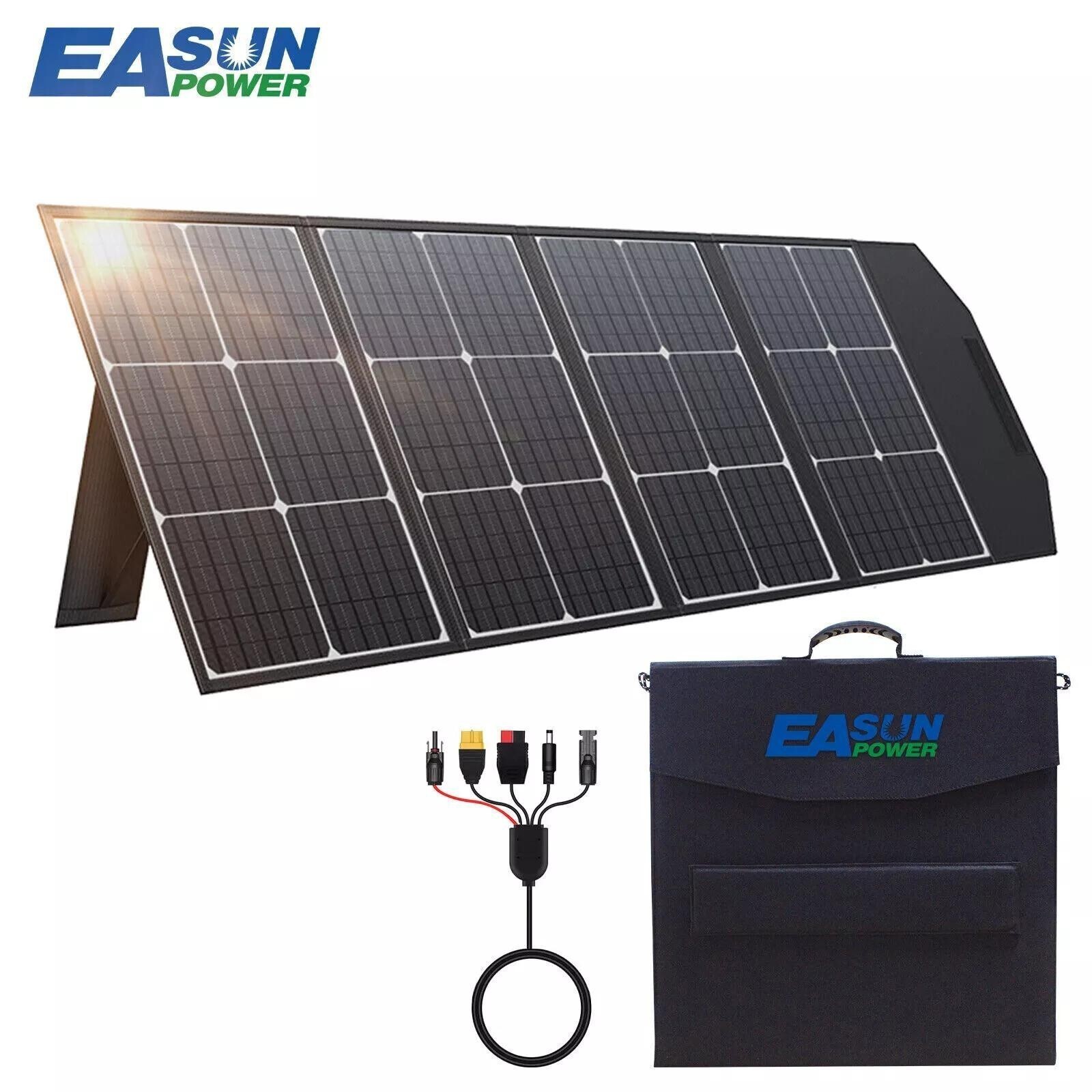 Easun 18V 160W 100W Foldable Solar Panel Portable High Efficiency for RV Camping