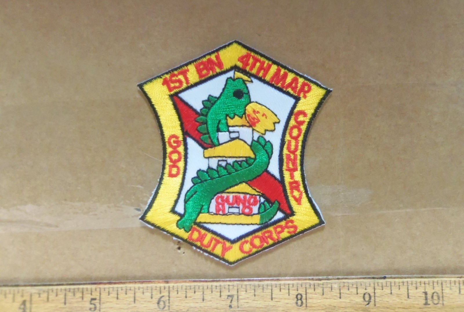 US Marine Corps - 1st Battalion - 4th Marines Embroidered Patch