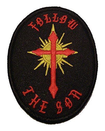 FOLLOW THE SON PATCH JESUS CHRIST RELIGIOUS CROSS SUN