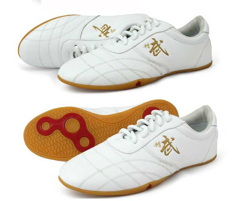 Martial Art Karate Taekwondo Shoe Kung Fu Genuine Leather Shoes Tai Chi Training