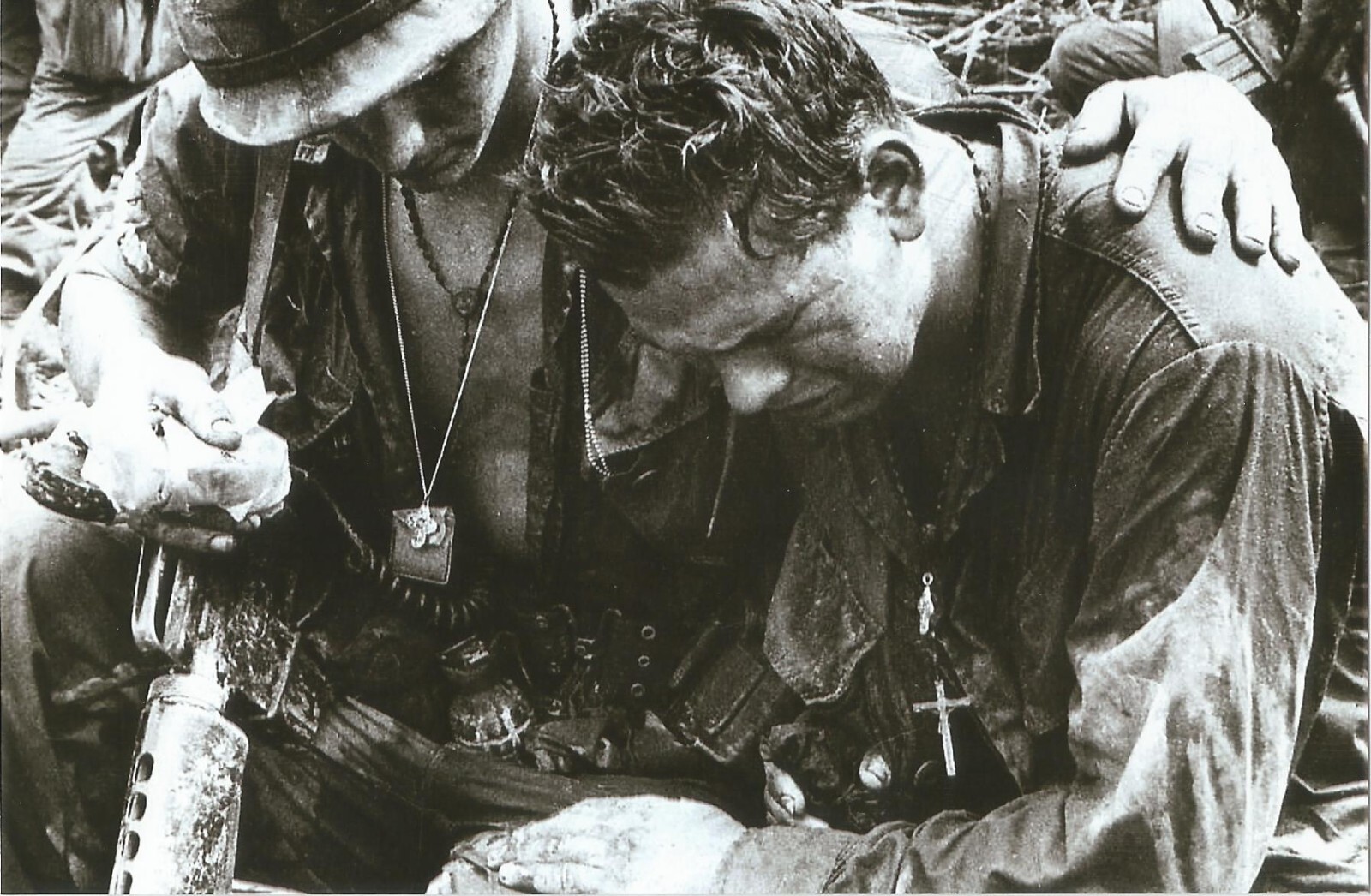 Vietnam  War  Photos --  wounded Soldier
