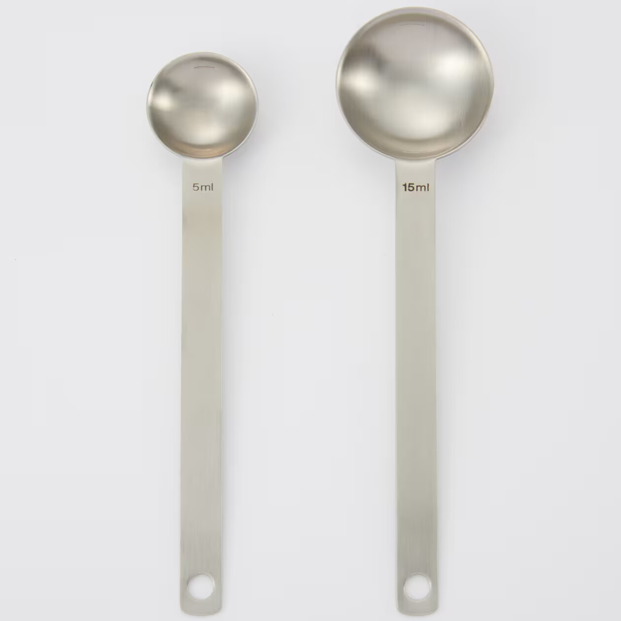 MUJI Stainless Steel Long Measure Spoon Small:5ml Large:15ml SET Kitchen Goods