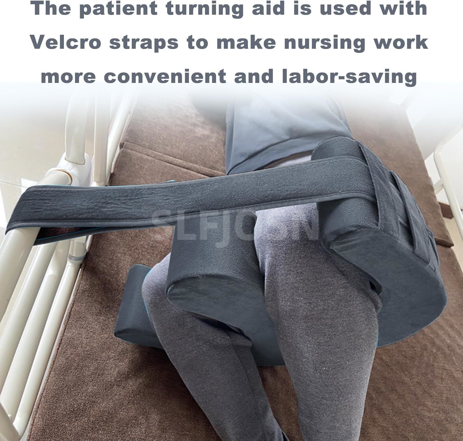 1x Bedridden Patient Turning Device with Fixing Strap Elderly Assistance Product