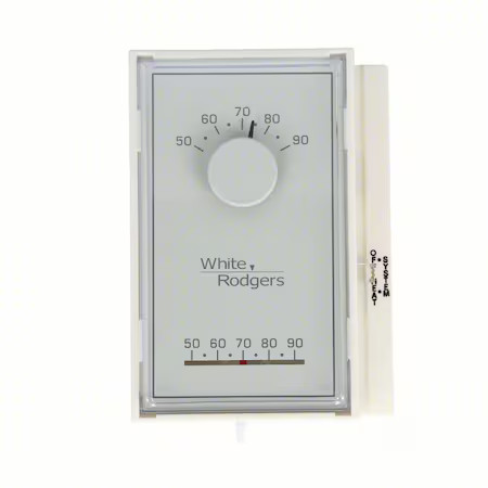 White-Rodgers 1E50n-301 Standard Mechanical Thermostats, 1 H, 0 C, Hardwired,