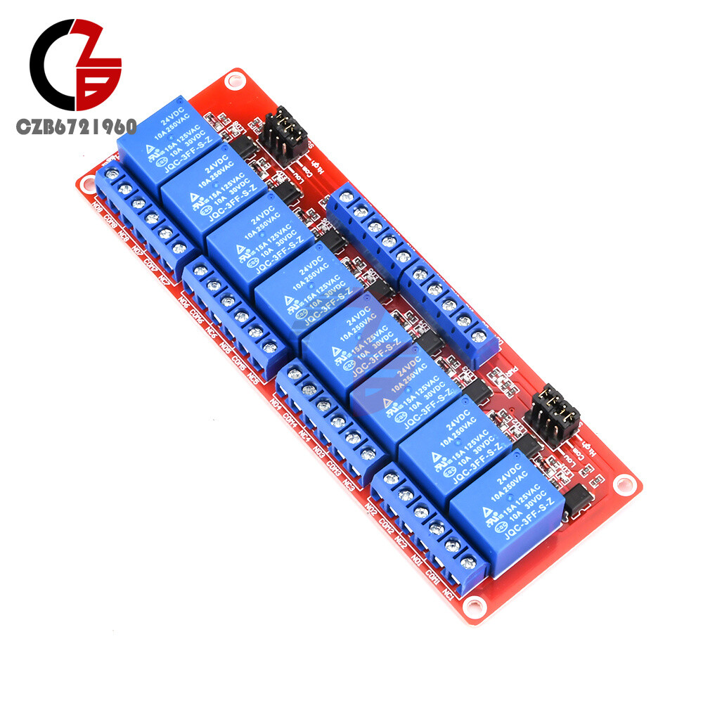 1pcs 1/2/4/8 Channel 5V 12V 24V Relay Module Board High and Low Level Trigger