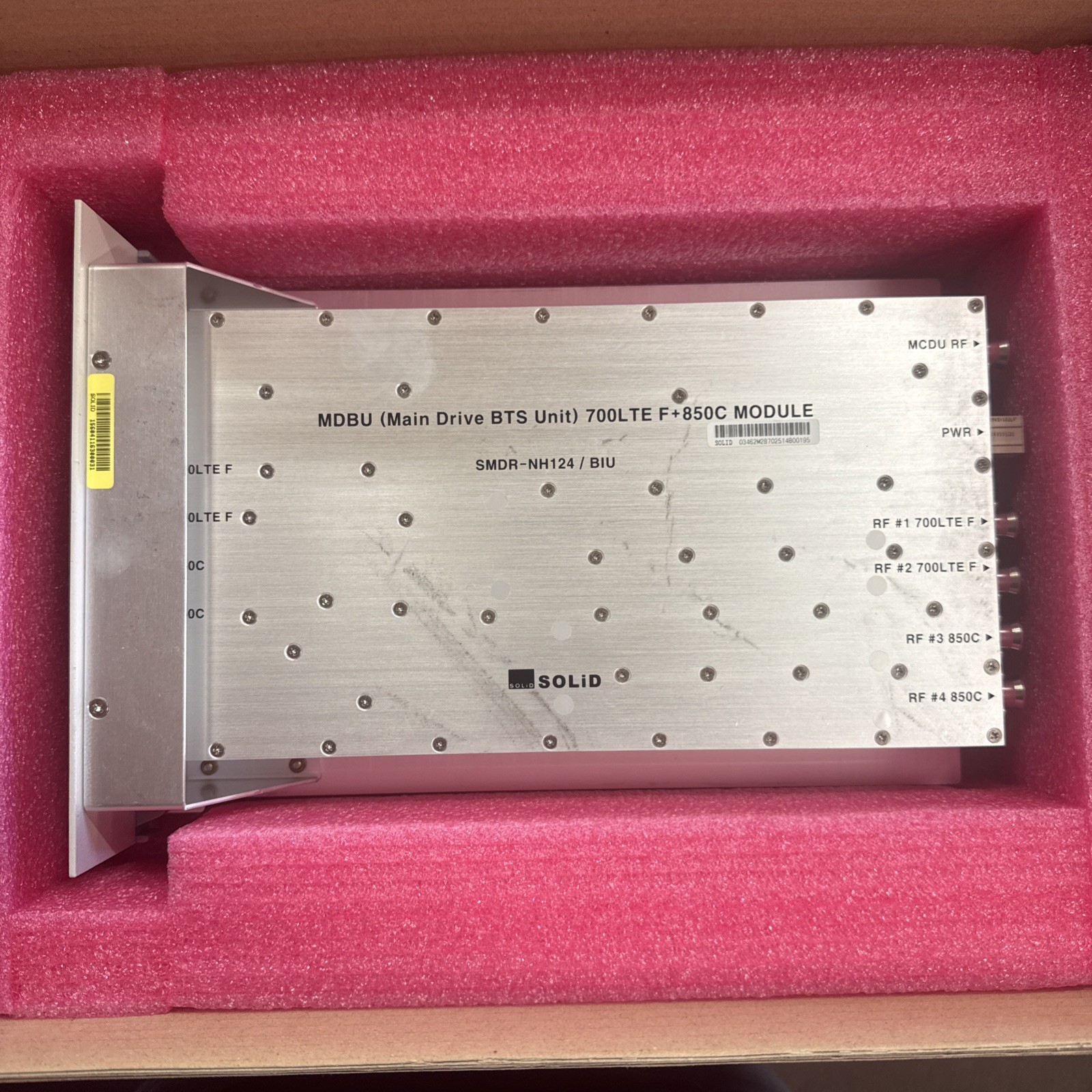 SOLiD Technologies SMDR-NH124 BIU Main Drive BTS Unit MDBU_850C_700LTEF   maof11