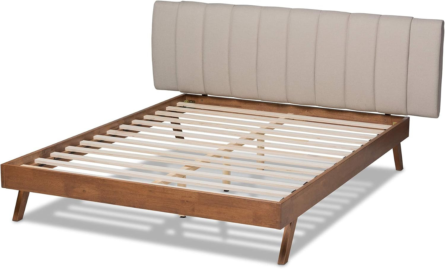 Bed, King, Beige