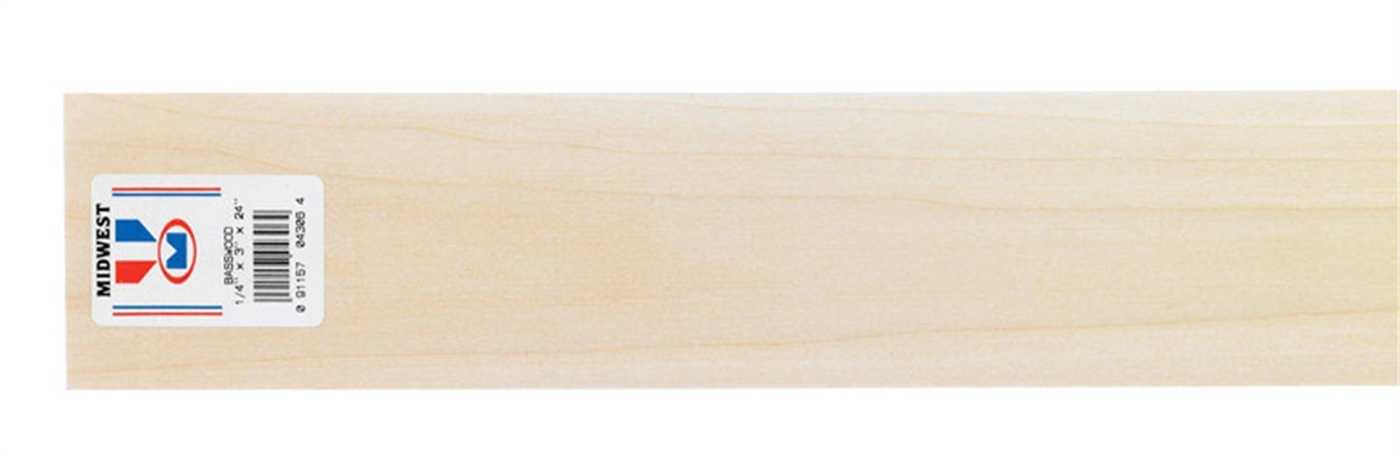Midwest Products 4306 Micro-Cut Quality Basswood Sheet Bundle (Pack of 10)