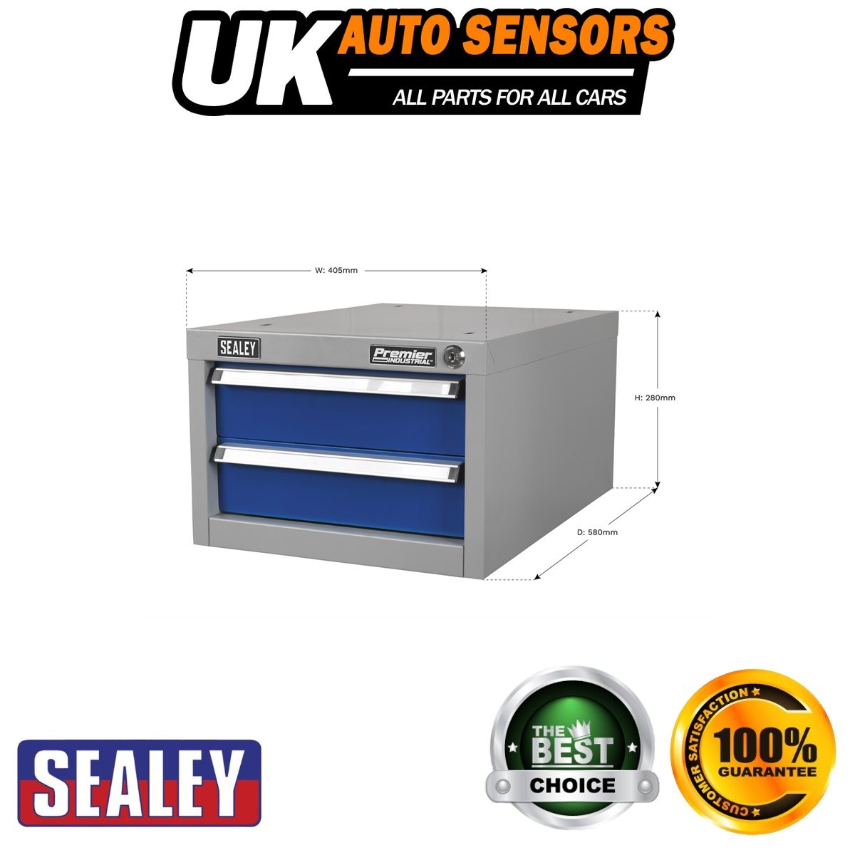 Sealey Premier Industrial� Double Drawer Unit for API Series Workbenches API15