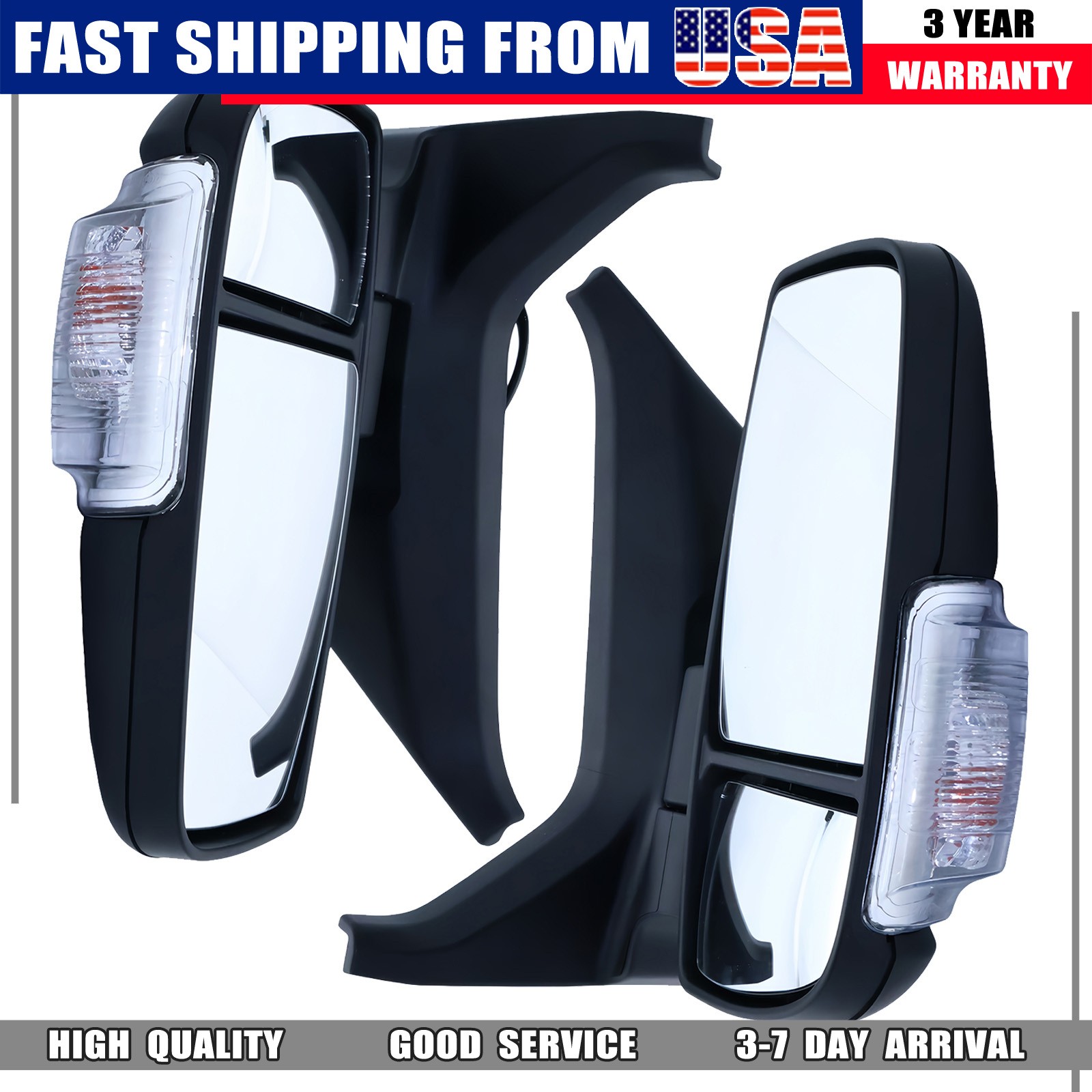 2PCS For 2015-2025 Ford Transit 150 250 350 350 HD Left+Right Side Mirror Heated