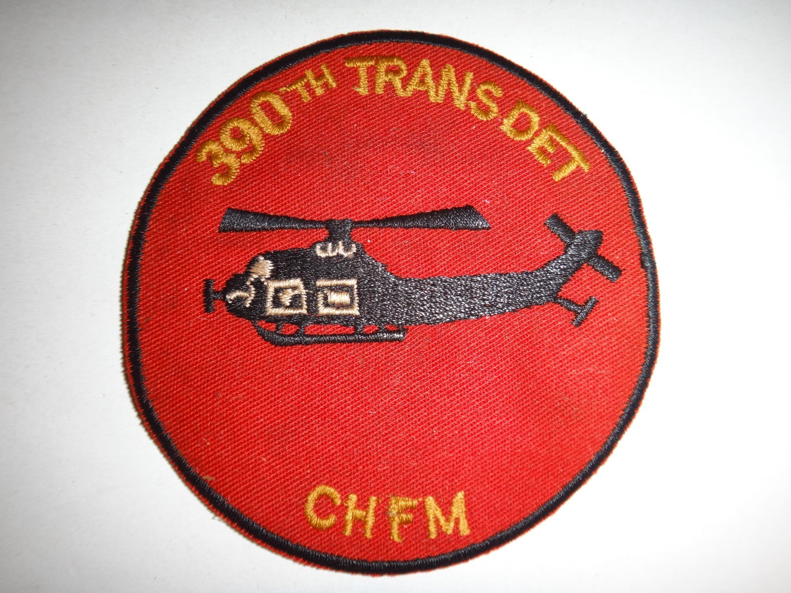 Vietnam War Patch US Army 390th Transport  Detachment "CHFM"