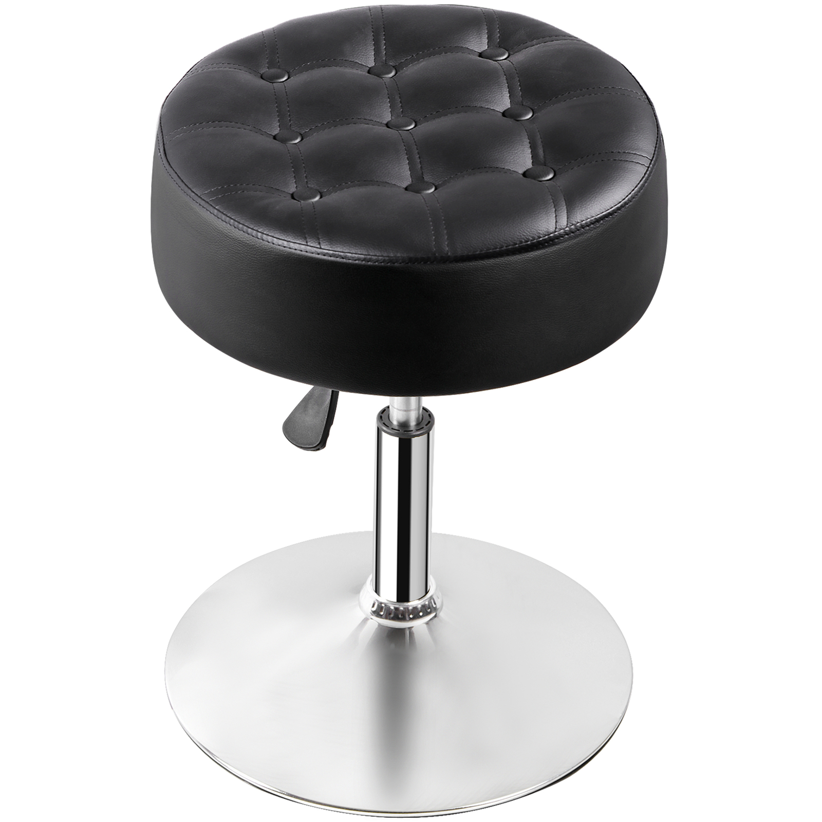 2PCS 360° Swivel Vanity Bar Stool Makeup Stool Adjustable Height Bar Stool Black