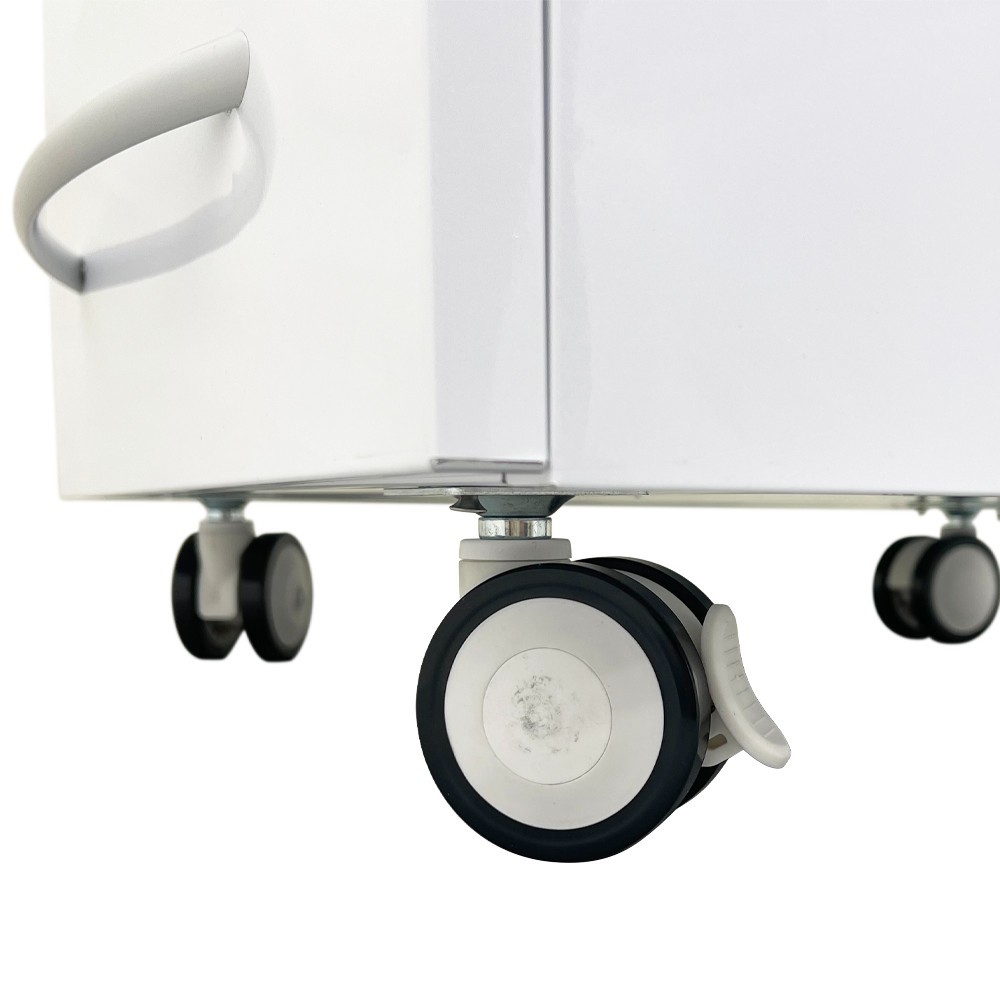 Five Drawers Office Assistant's Mobile storage Cabinet with Two Partition Trays