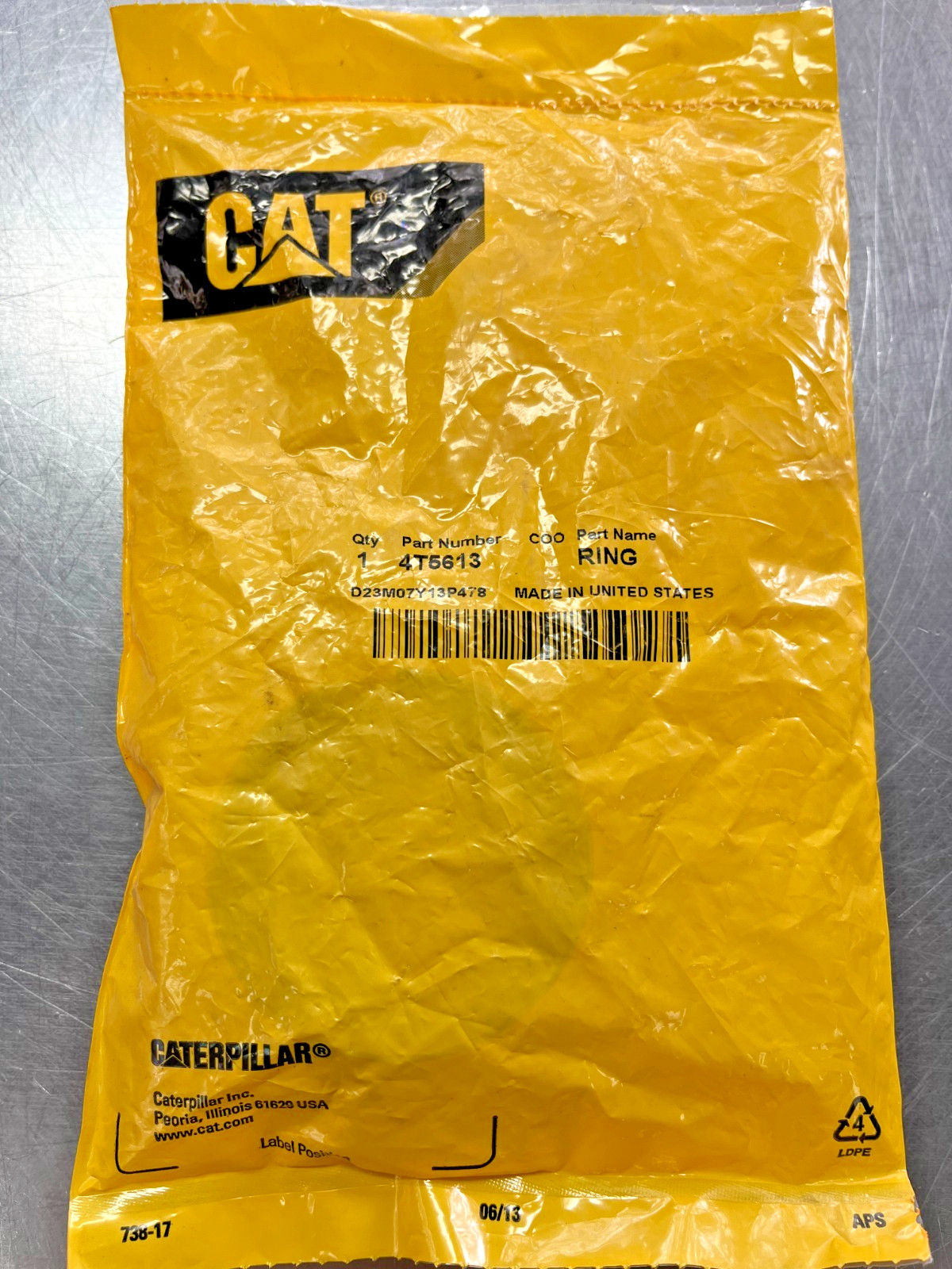 4T-5613  Genuine OEM  CAT   WEAR RING  Caterpillar  4T5613