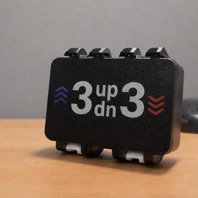 3 Up 3 Down Card Game Box – 3D Printed Travel Case