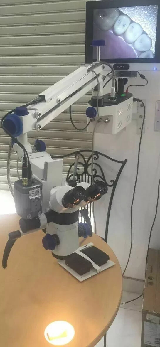 3 Step LED Wall Mount Dental Microscope with German Optics - FREE World SHIP