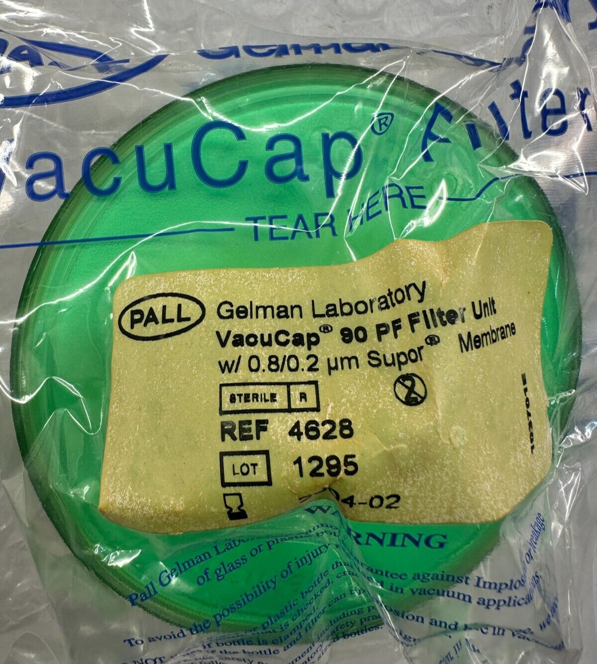 Pall Vacucap 60 PF Filter Unit, 0.8/0.2um, Lot Of 10