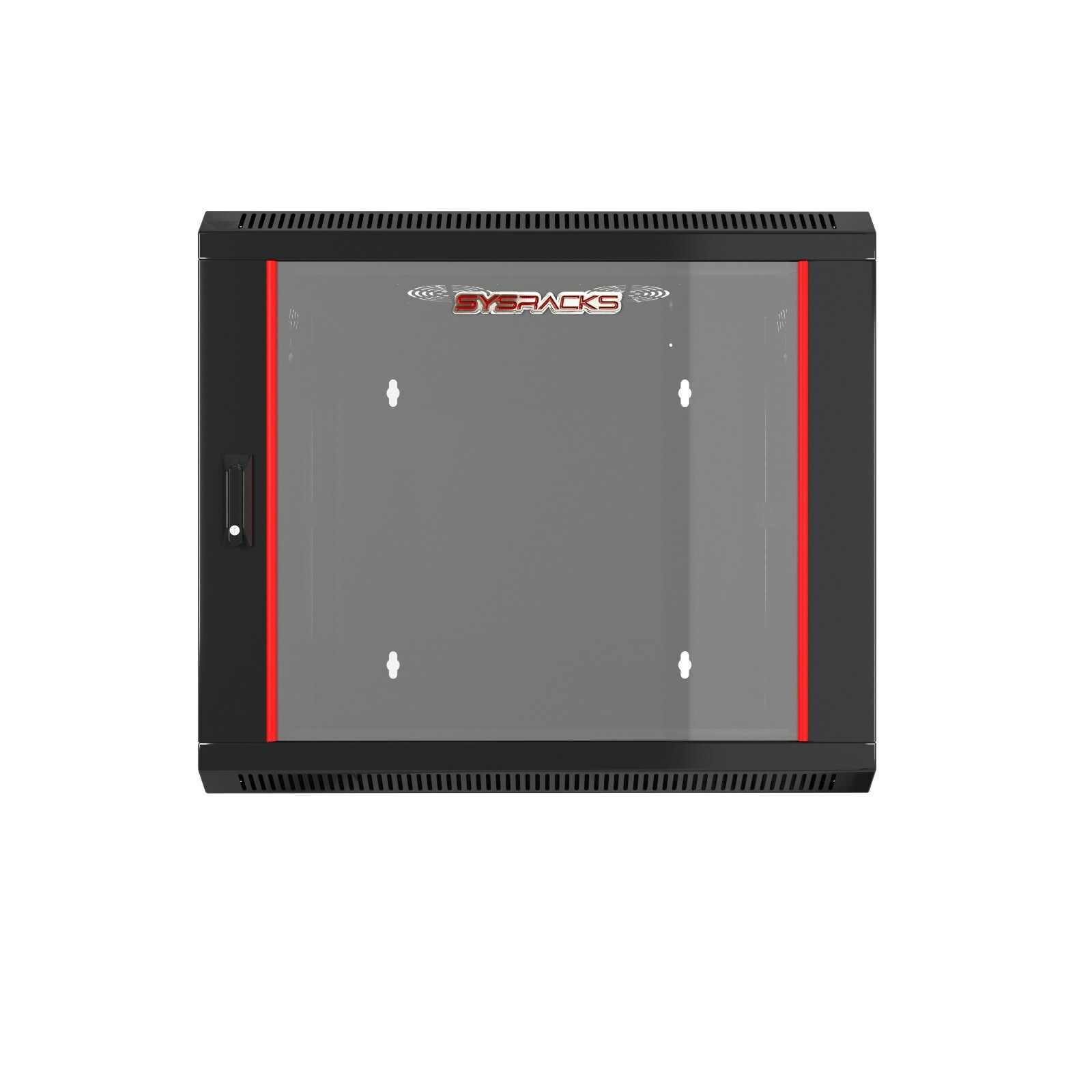 Server Rack 9U Wall Mount Cabinet Locking Networking Data Enclosure Glass Door