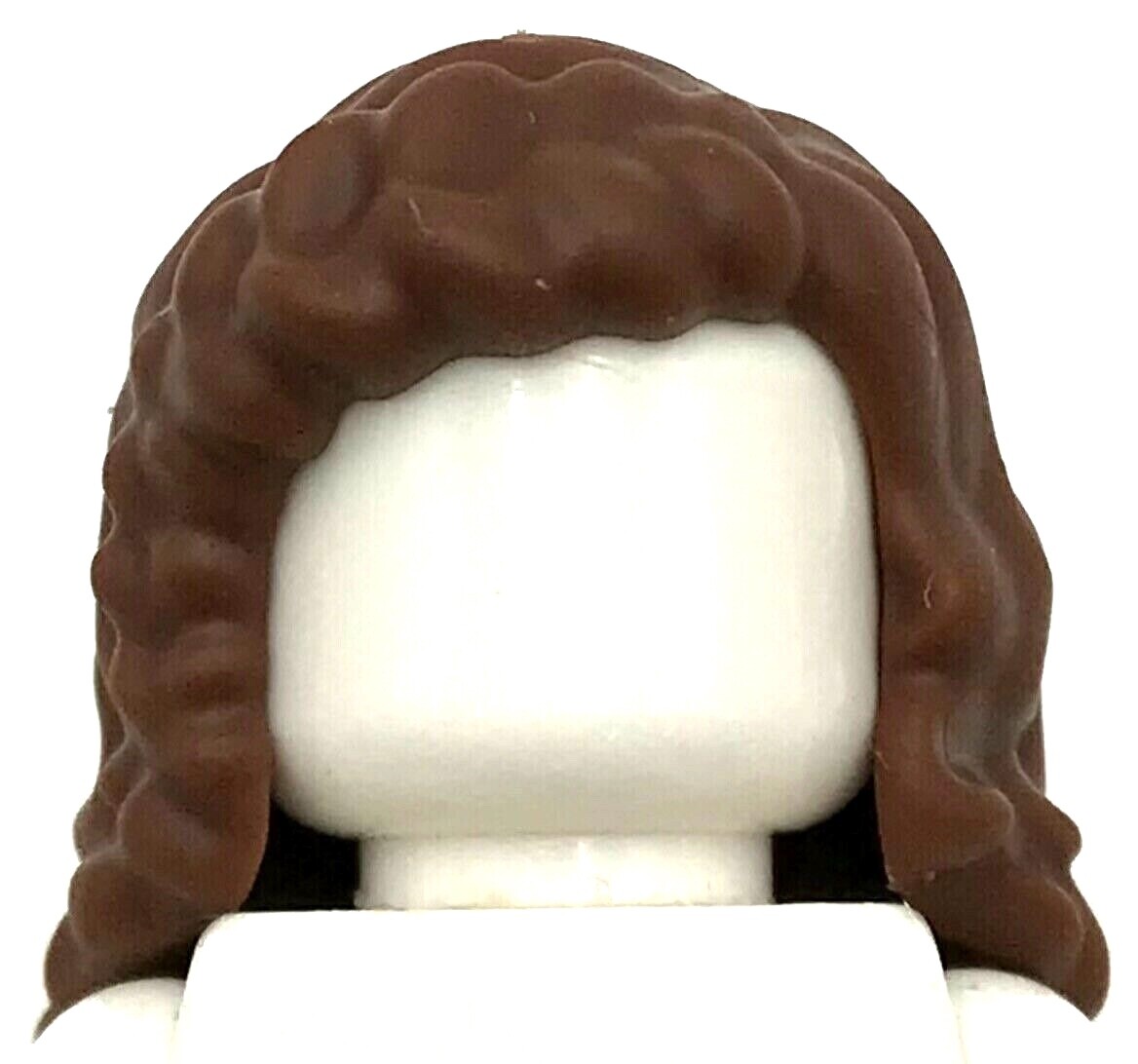 Lego New Reddish Brown Friends Female Minifigure Long Hair Piece