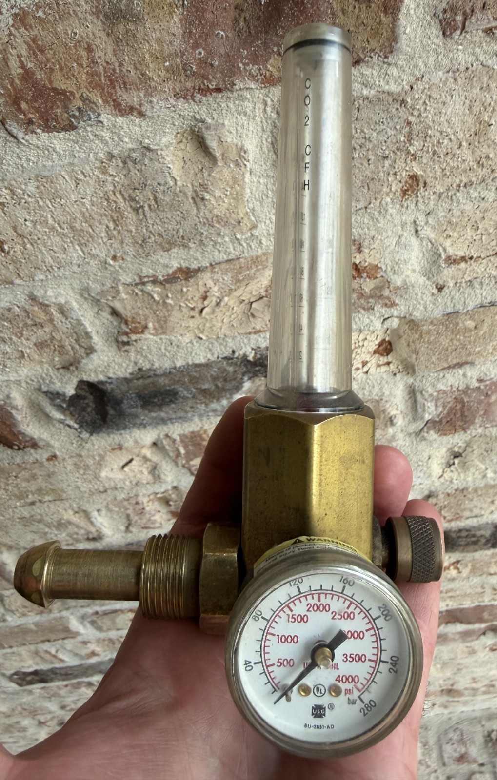 Smith HM2051A-580 BAF Flowmeter Regulator 3000 PSI Made in USA
