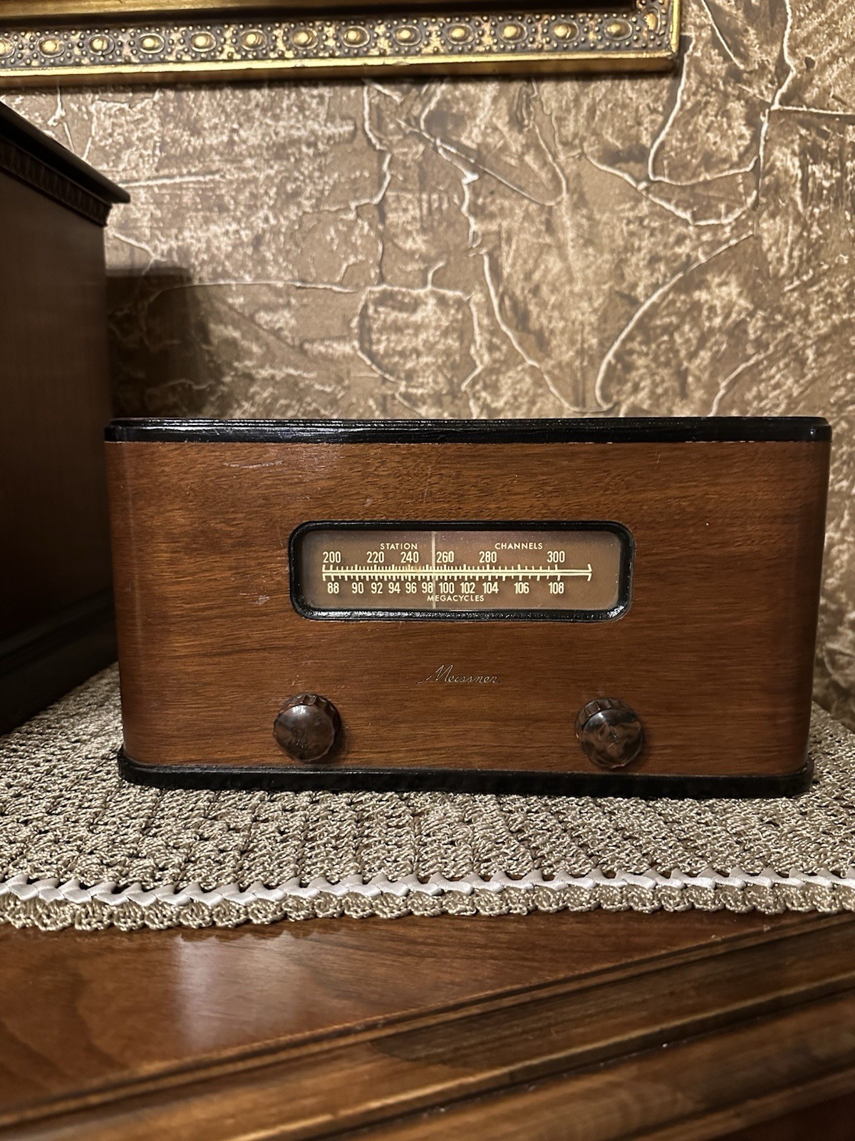 Vintage 1948 Meissner Model 8c FM Tube Tuner Untested Modified