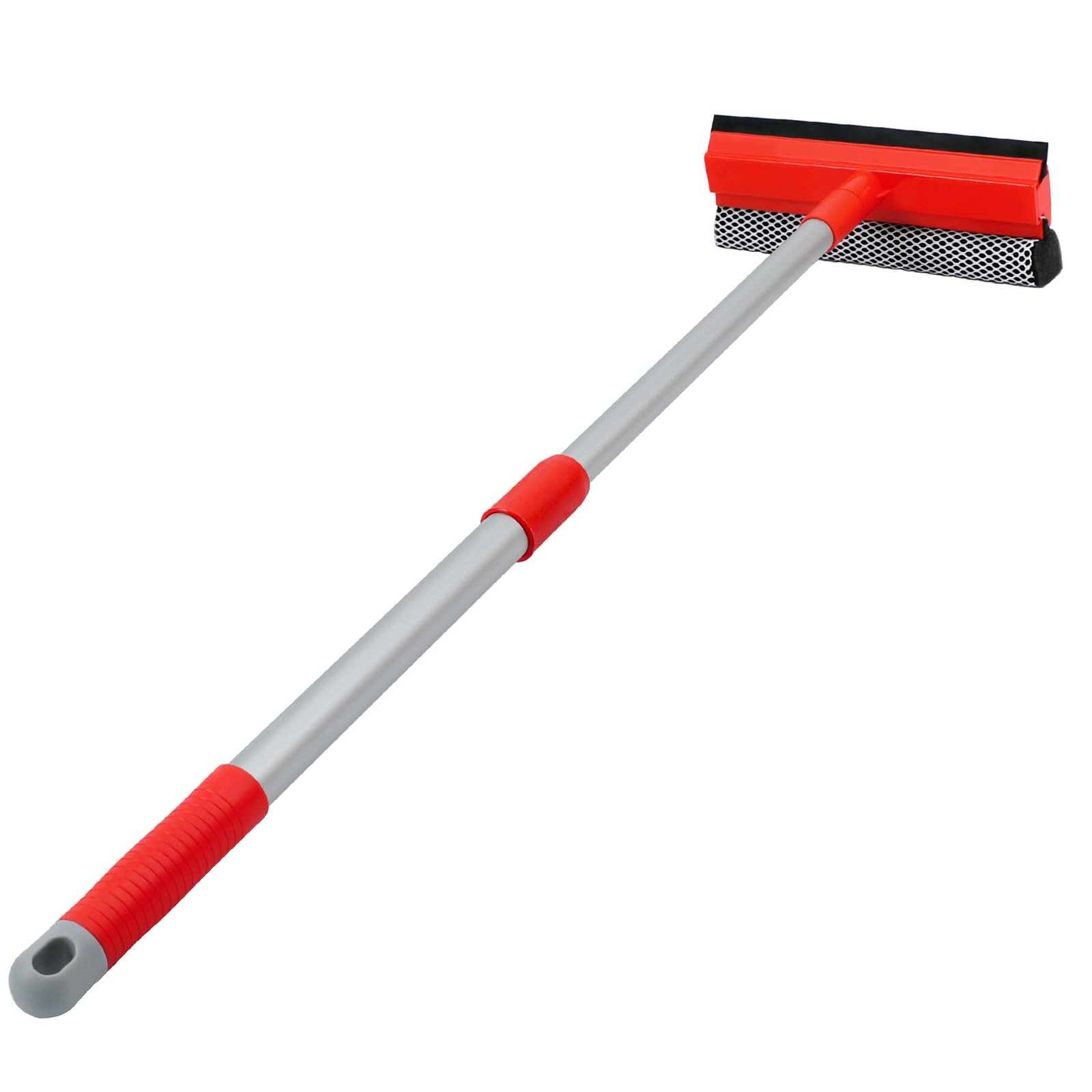 MAVRIZ Windshield Cleaner Tool 2 in 1 Car Window 18" to 28.5", Red and Black