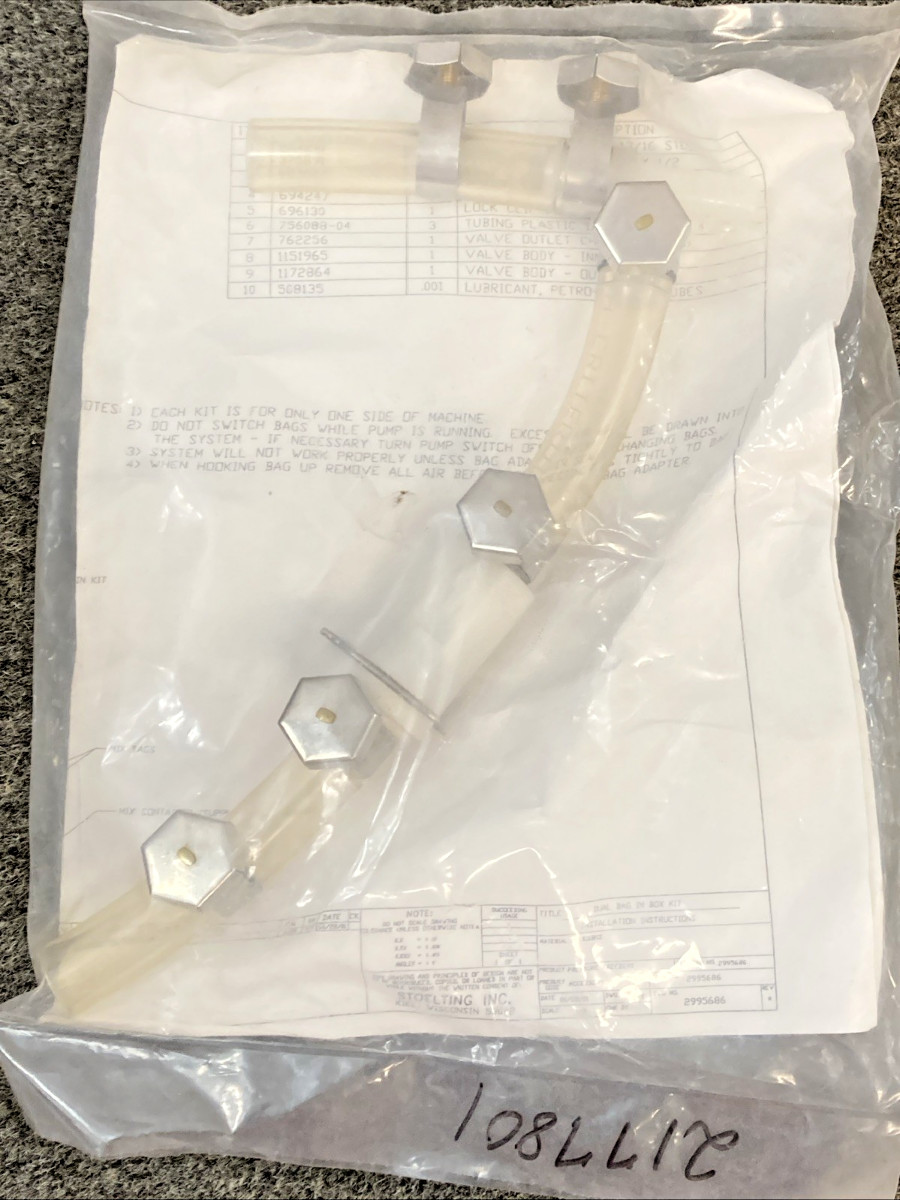 NEW GENUINE STOELTING 2177801 DUAL BAG IN BOX KIT