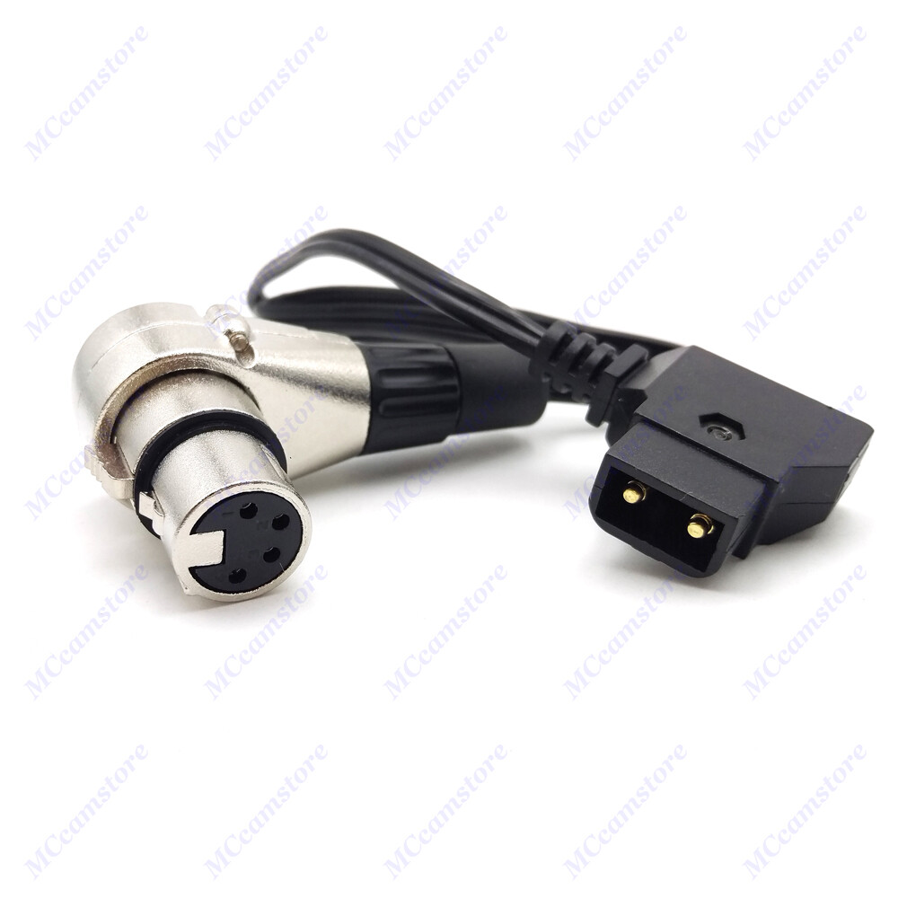 D-Tap to XLR 4-pin Female Power Cable for DSLR Camcorder/ARRI Camera Monitor