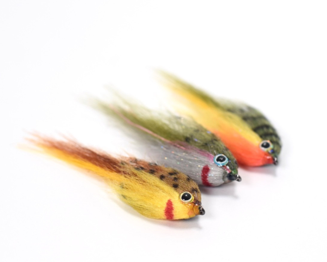 Weedless Minnow Flies - Brown Trout, Rainbow Trout, Fire Tiger - Tied in the USA