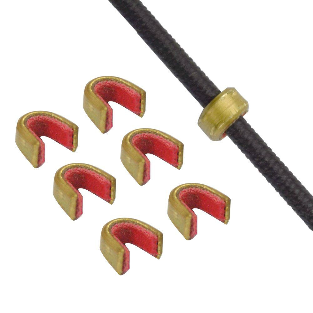 SHENG-RUI Archery Bow String Nocking Points Strings Nock Set Brass Buckle...