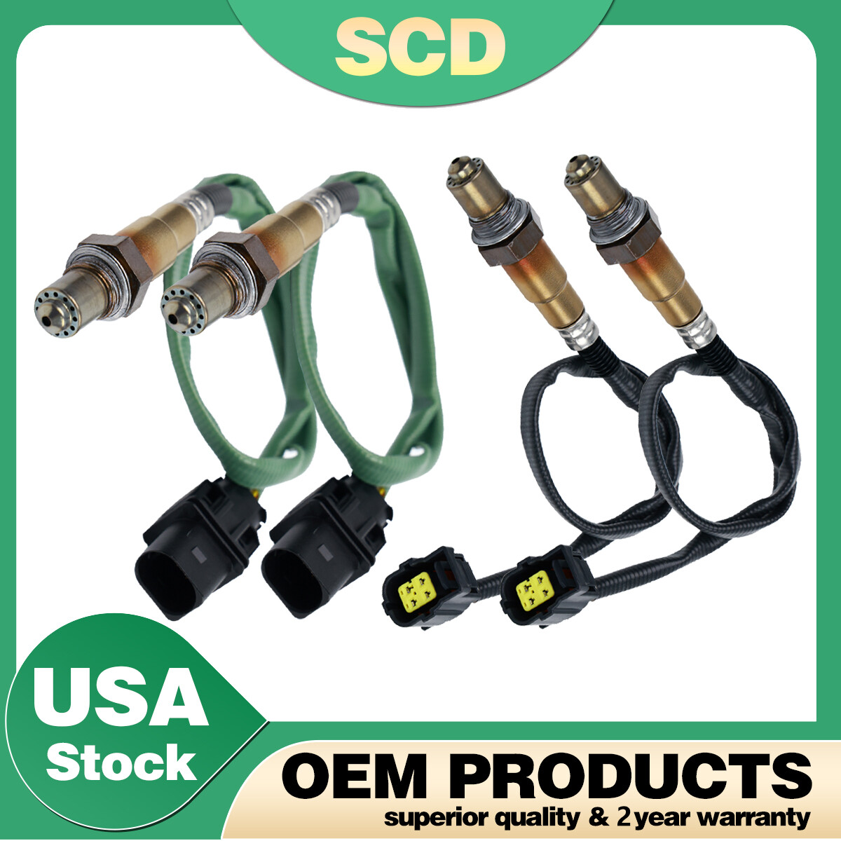 4x Oxygen Sensor Up+Downstream For Mercedes-Benz ML350 R350 S550 GL450 GL550 USA