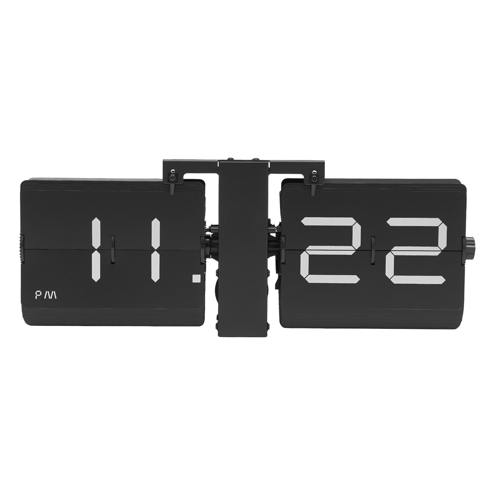 Wall Clock Tabletop Flip Clock Battery Operated Digital Display Screen New
