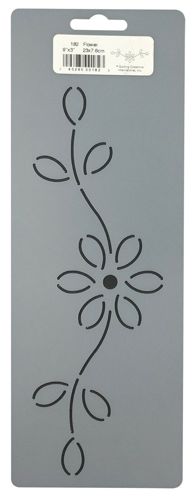 Quilting Stencil Simple Flower Crown Floral Quilt Pattern Border Design Template