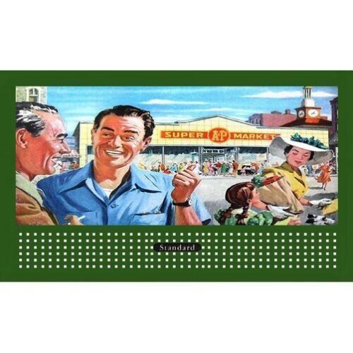 LIONEL STYLE BILLBOARD GLOSSY INSERT A & P SUPER MARKET & AMERICAN FLYER