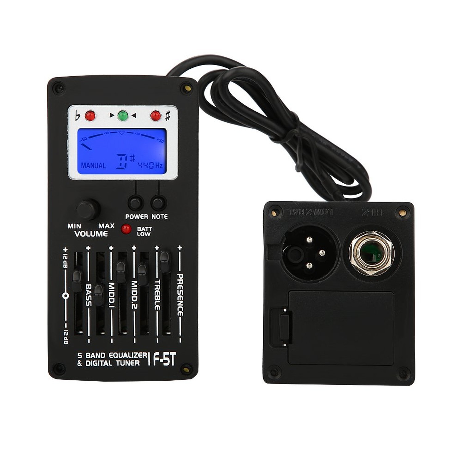 Tbest Guitar Preamp,Guitar Preamp Equalizer Digital Tuner,F 5T 5Band Equalize...