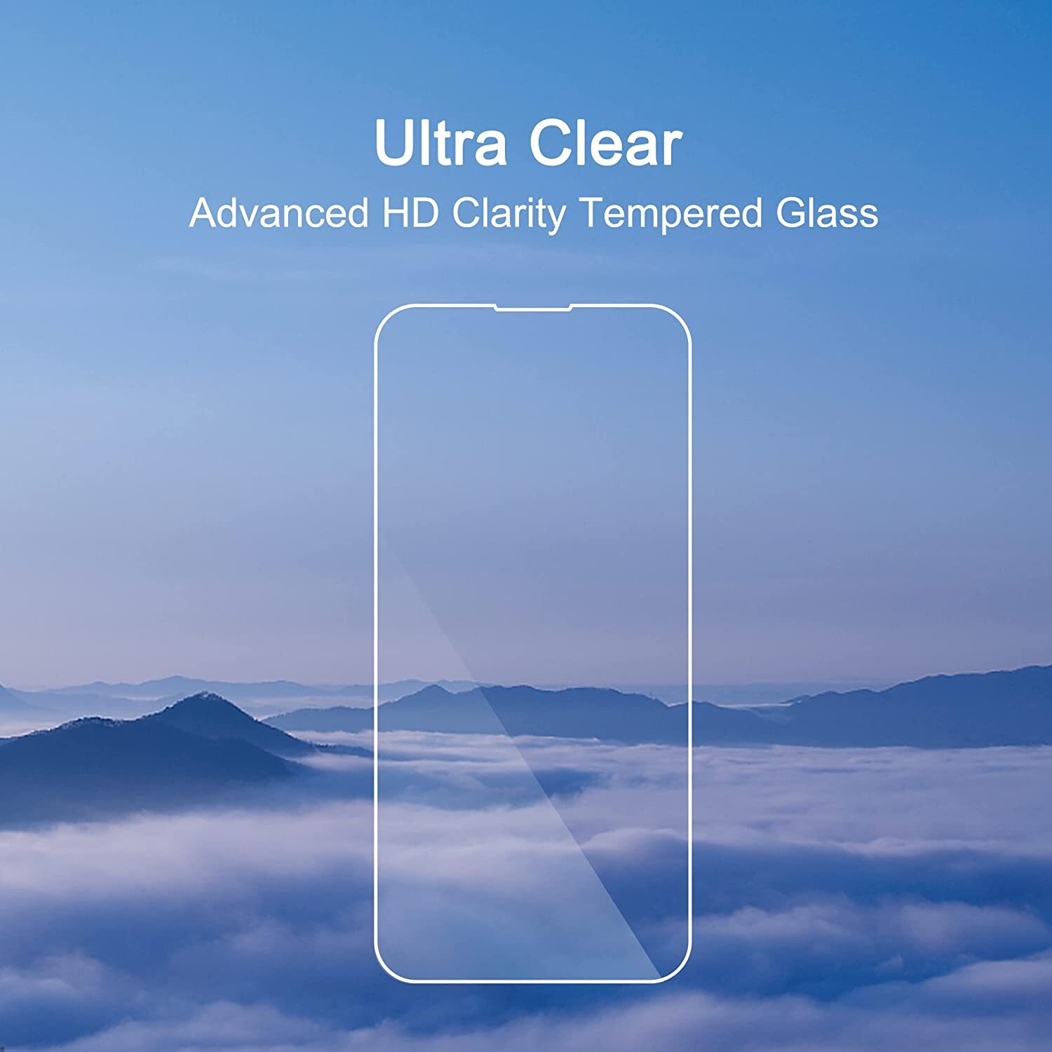 3 Pack For iPhone 14 Plus Pro Max iPhone HD Tempered Glass Screen Protector