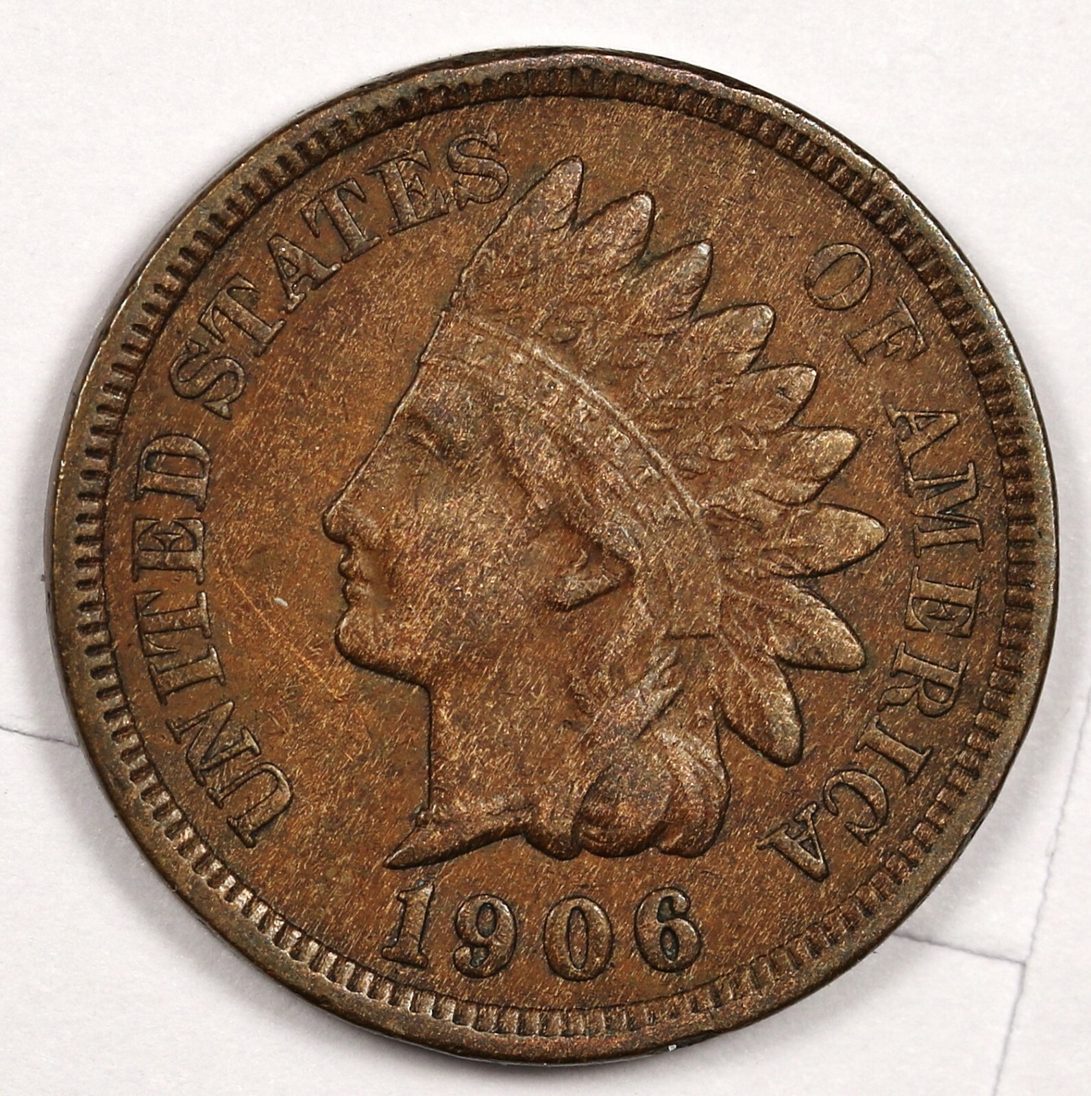 1906 Indian Head Cent.  XF.  173390