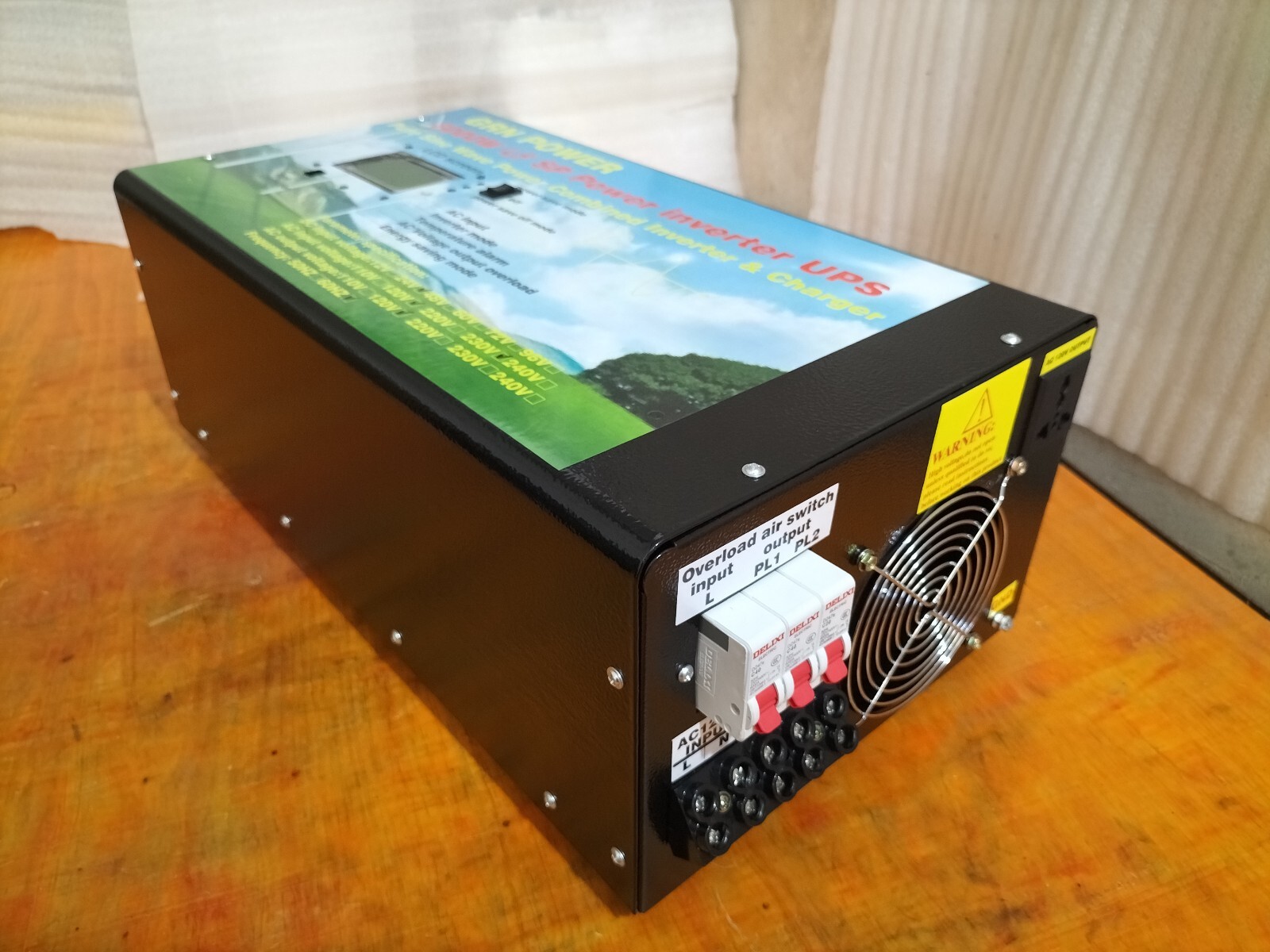 Off Grid 8000W LF Pure Sine Wave Power Inverter DC 24V-AC 110V/220V/charger/LCD