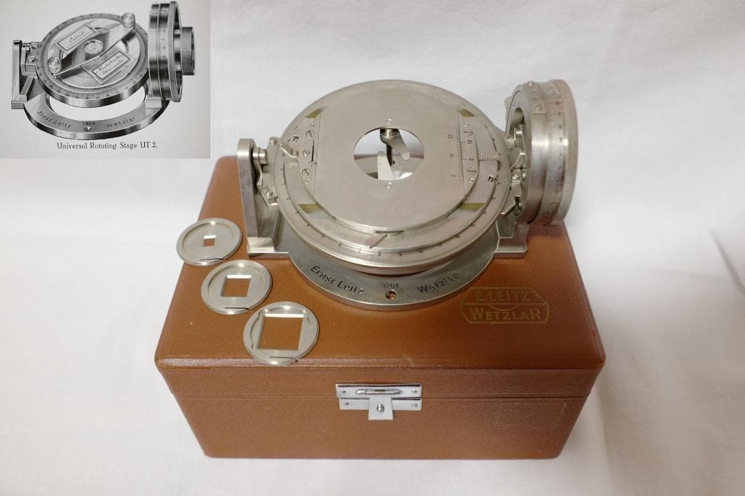 microscope antique Microscope Accessory No. 16 "Leitz Universal Stage UT2" USED